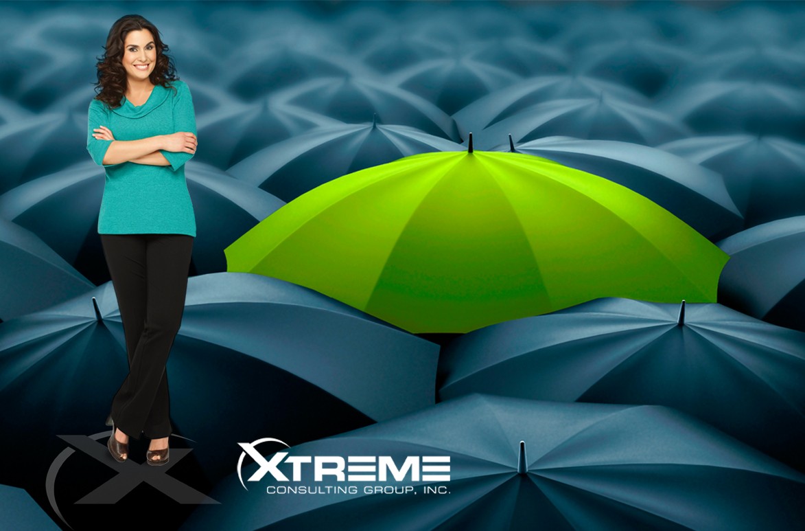 Xtreme Hero Banner Woman & Umbrella